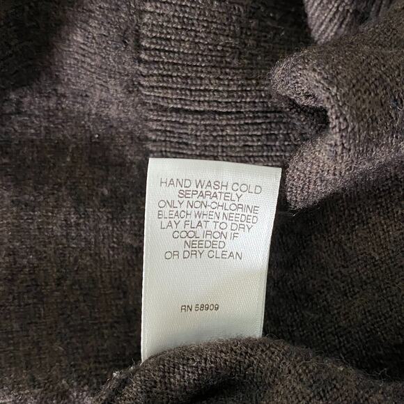 Turnbury Mens 100% Merino Wool Sweater Vest Size XL Brown Preppy Grandpacore - Picture 5 of 9